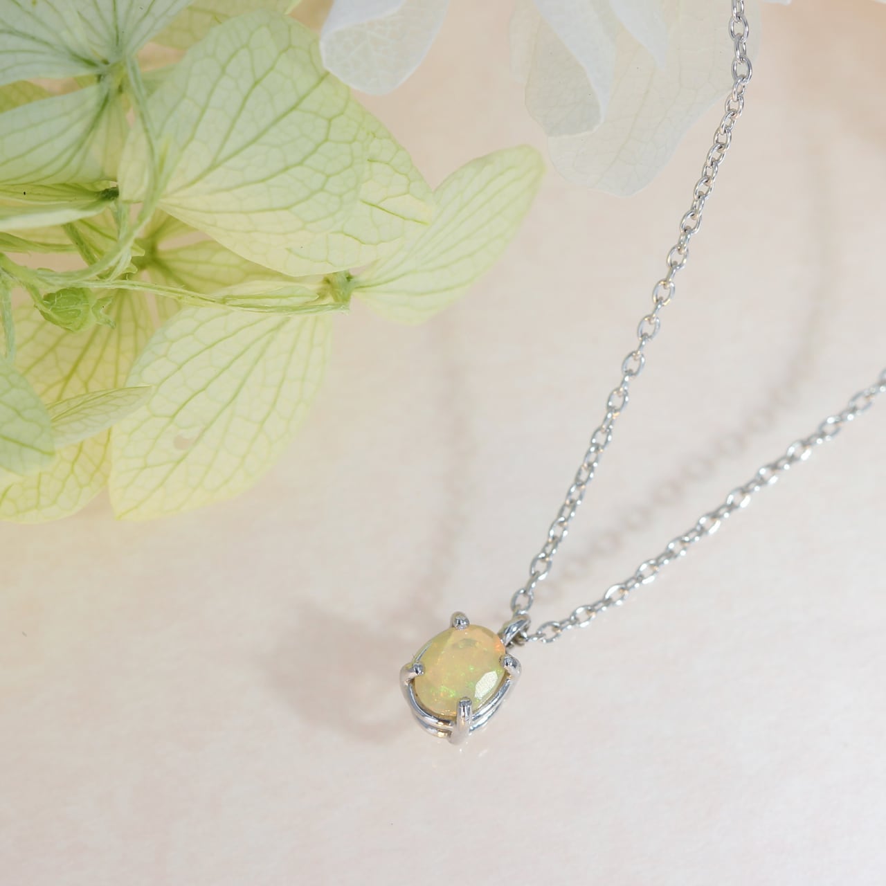K18WG / ネックレス / カットオパールネックレス | お客様参加型