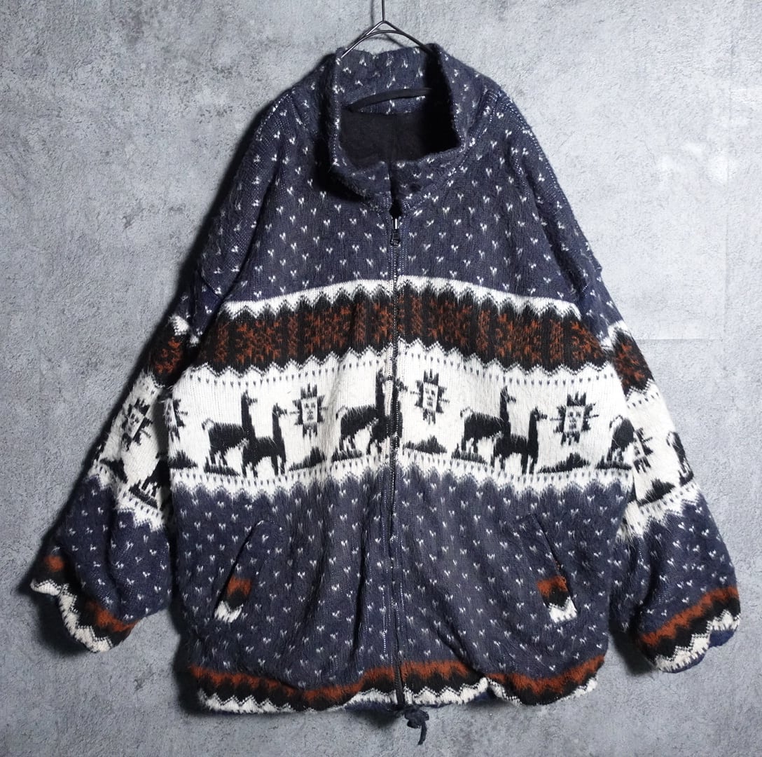 Native pattern Ecuador zip jacket