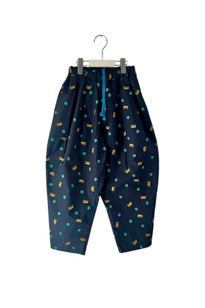 【MIN-NANO×frankygrow】M&SB PATTERNED TEPERED PANTS col.NAVY / 0. 1