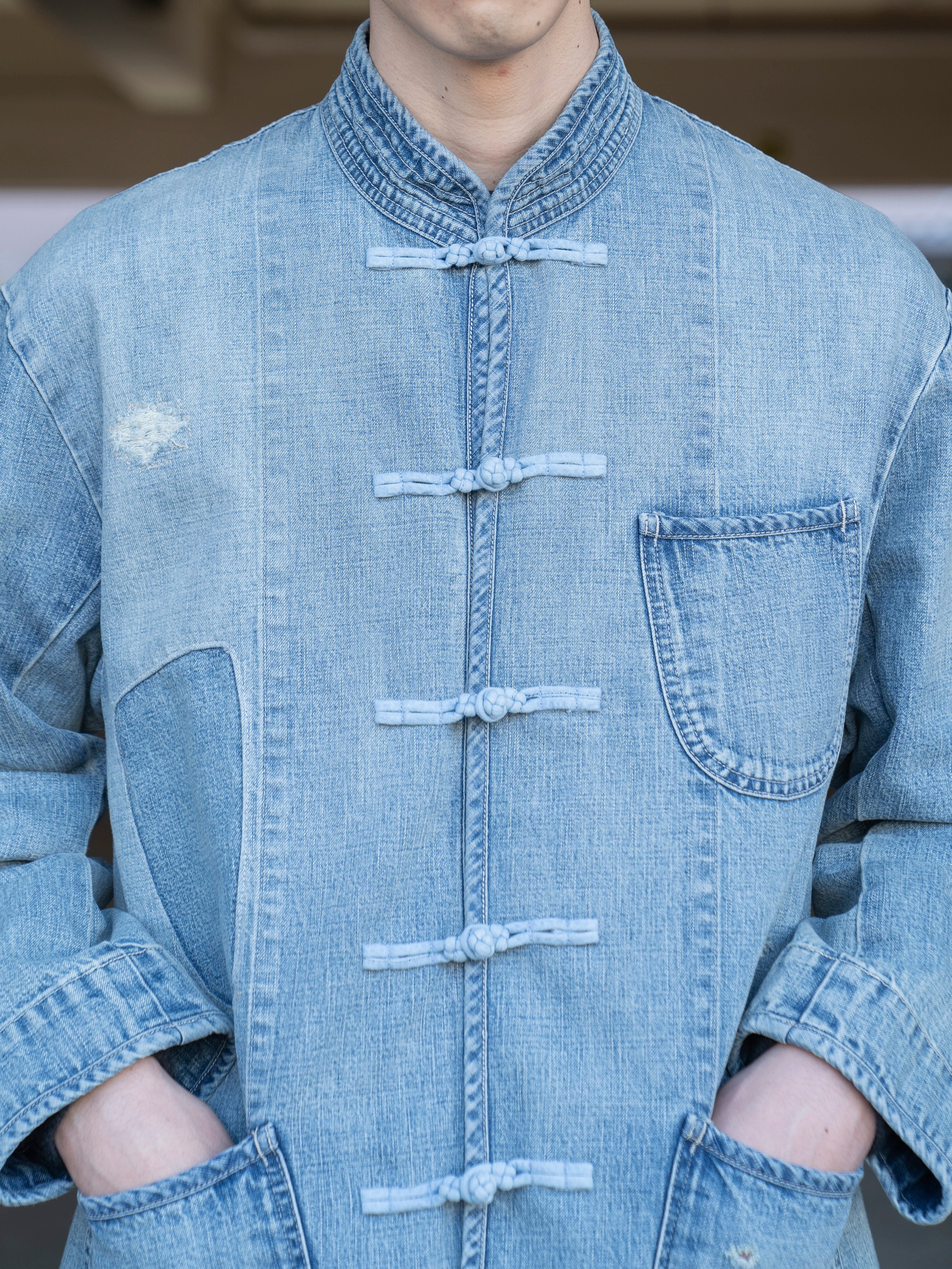 CANNERY ROW DENIM CHINESE JACKET サイズ4 CANNERY ROW DENIM CHINESE JACKET サイズ4