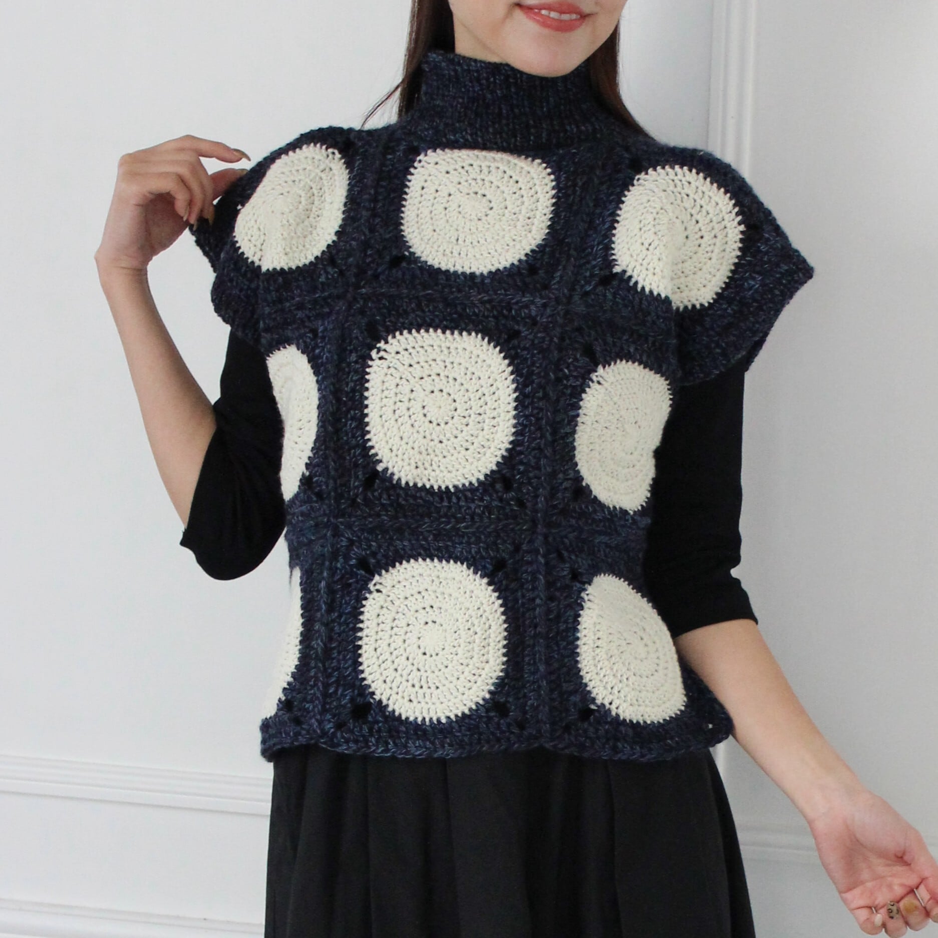 希少レア✨45R✨ ヒッコリー裏毛のかぎ針チュニック 53,900円 スムース | ニッケビクターオンラインショップ
