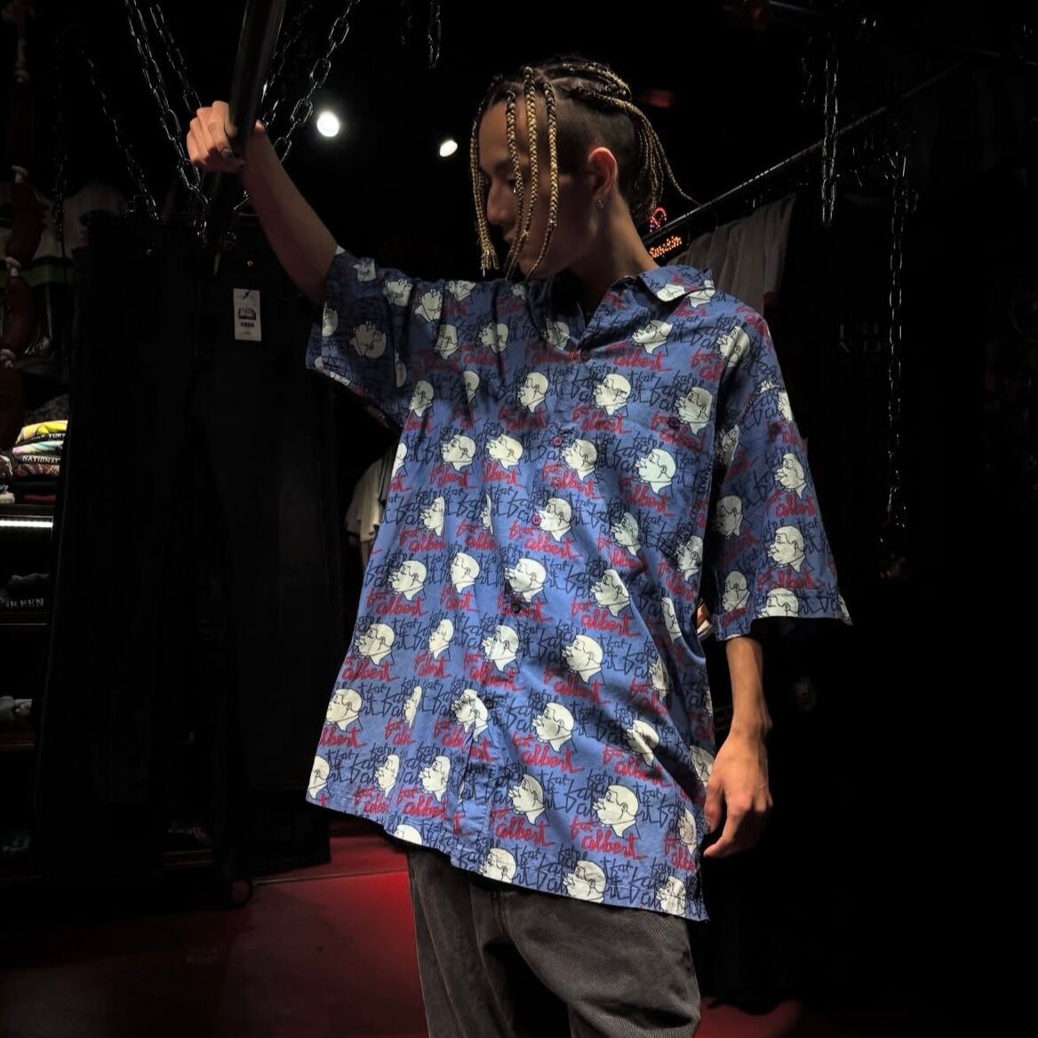 90s PLATINAM FUBU s/s Shirt フブ 総柄 半袖シャツ 71e91f3c9bafcd4e1b8ee71f053bb8