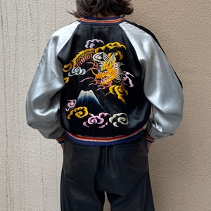 50's SOUVENIR JACKET DRAGON × JAPAN MAP