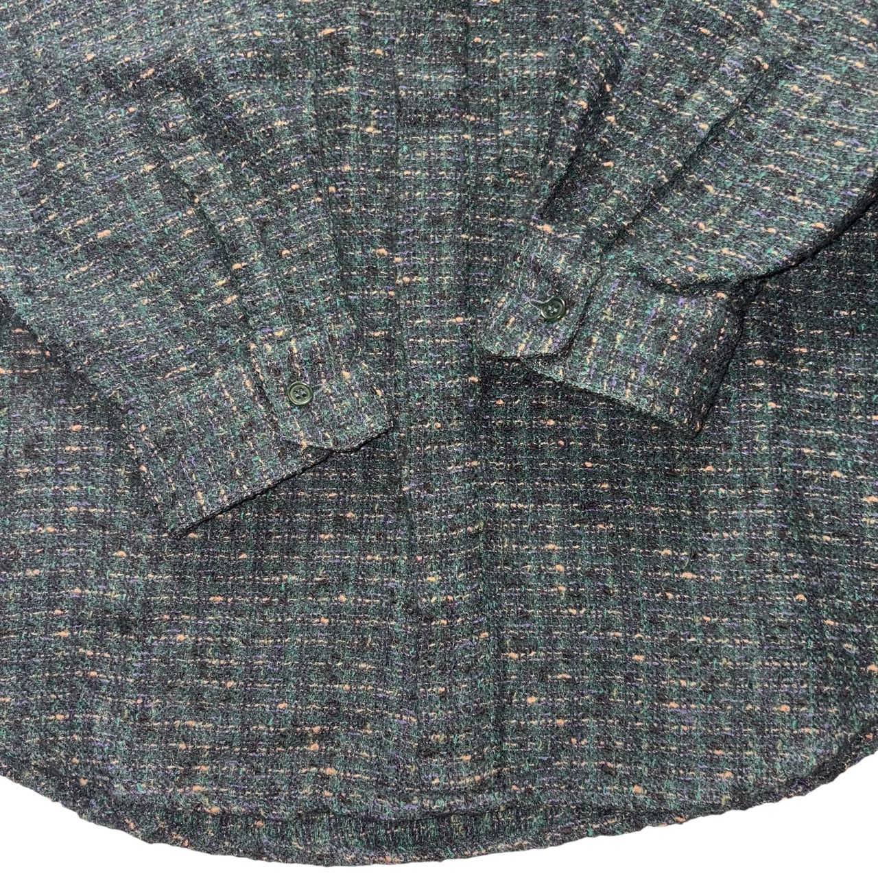 early GIANNI VERSACE corduroy switching tweed shirt