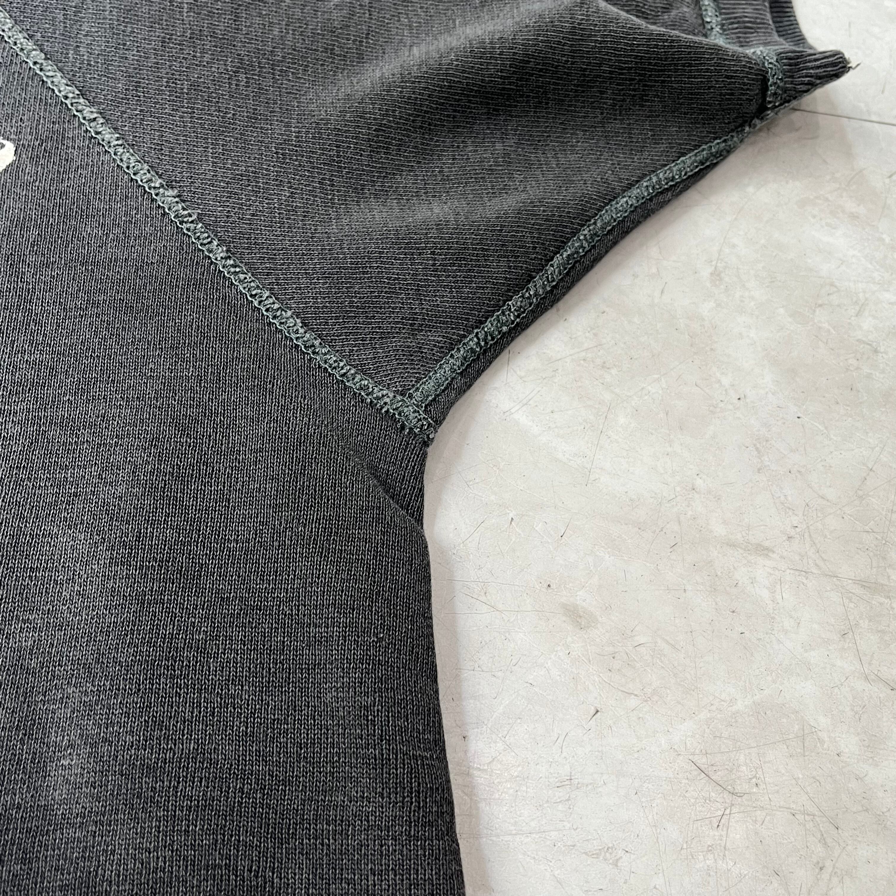 60s Short Sleeve Color Flocky Sweat Black 60年代 半袖 カラー