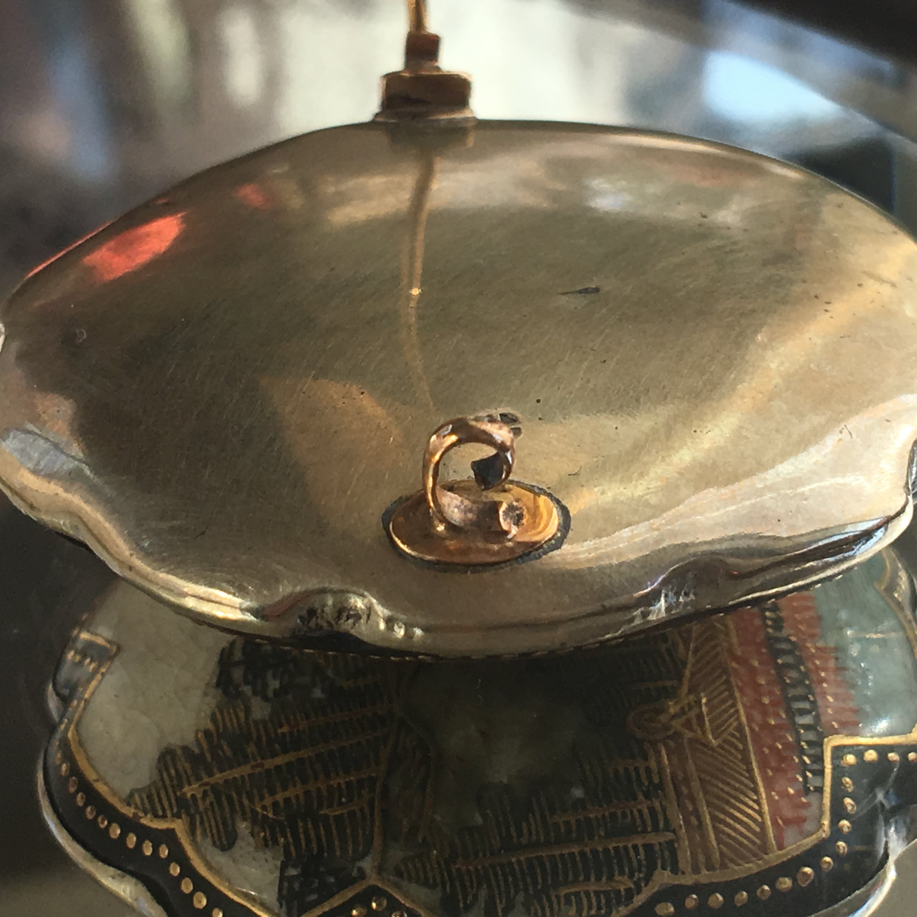 アンティーク 明治〜大正期 里帰り薩摩ボタンのブローチ