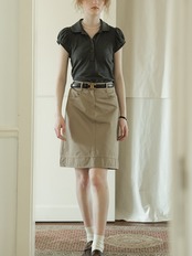 Colette Puff Sleeve Polo Top F0686