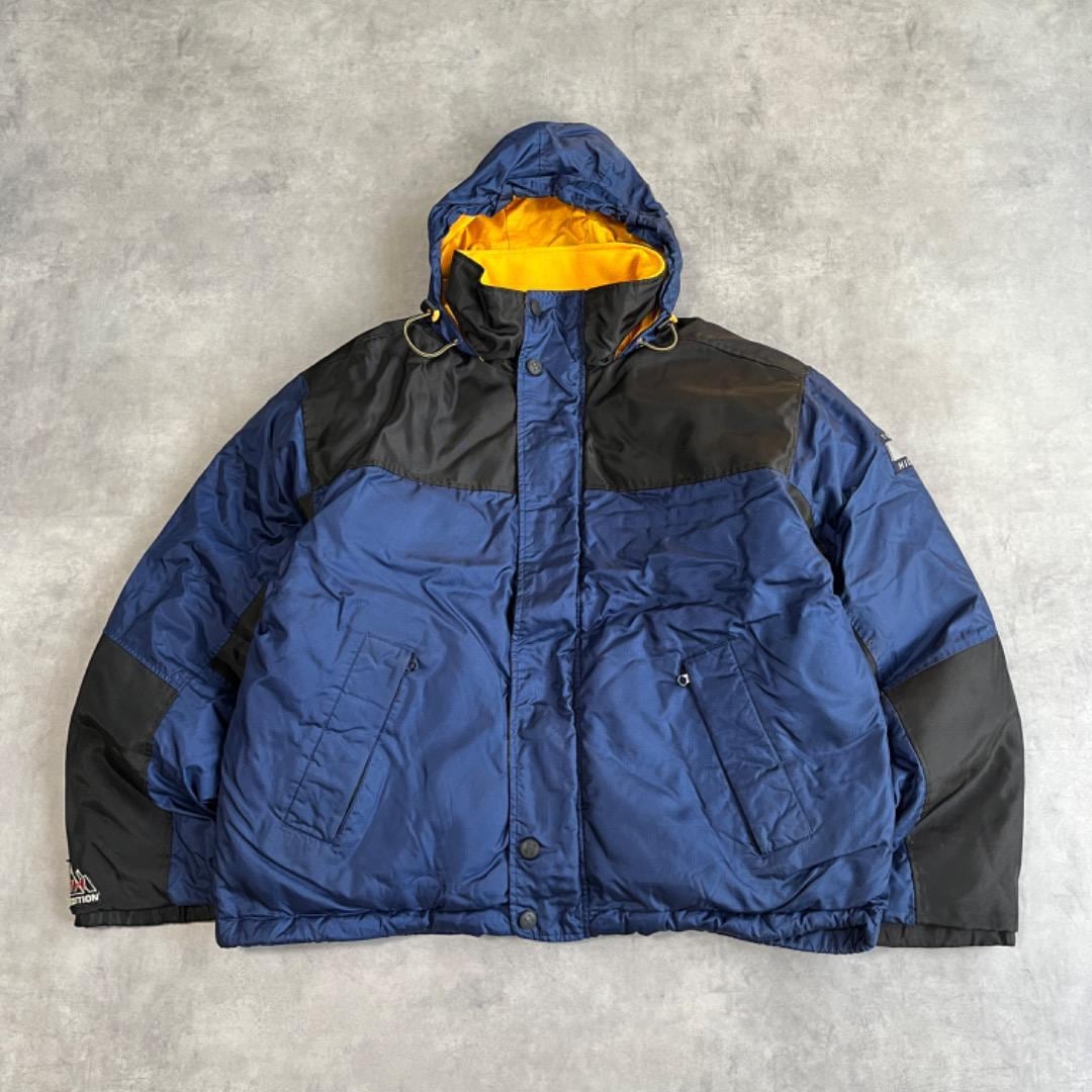 トミーヒルフィガー ダウンジャケット ブルゾン フラッグロゴ 短丈 紺 黒 L