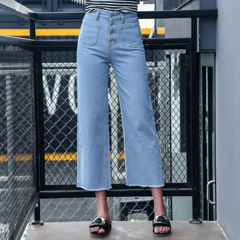 ハイウエストバギーパンツ