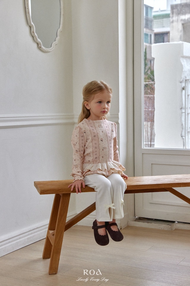 【1/27〆予約】<Roa>  Spring lace frill T