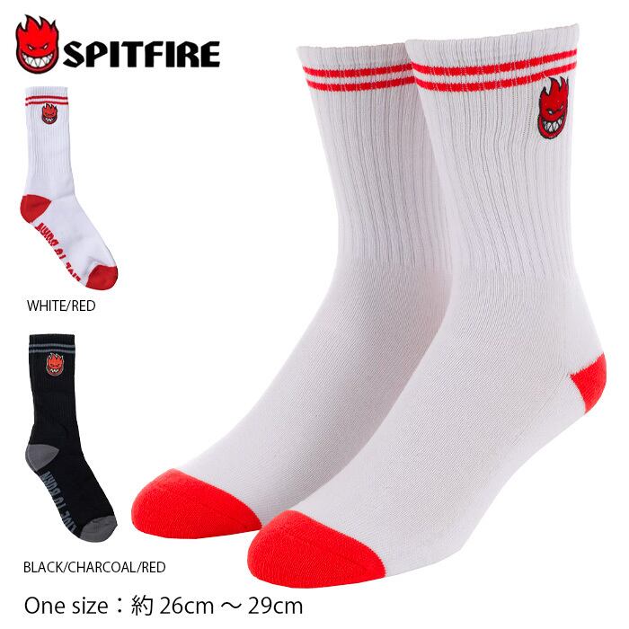 SPITFIRE スピットファイア 靴下 メンズ スケボー ビッグヘッド