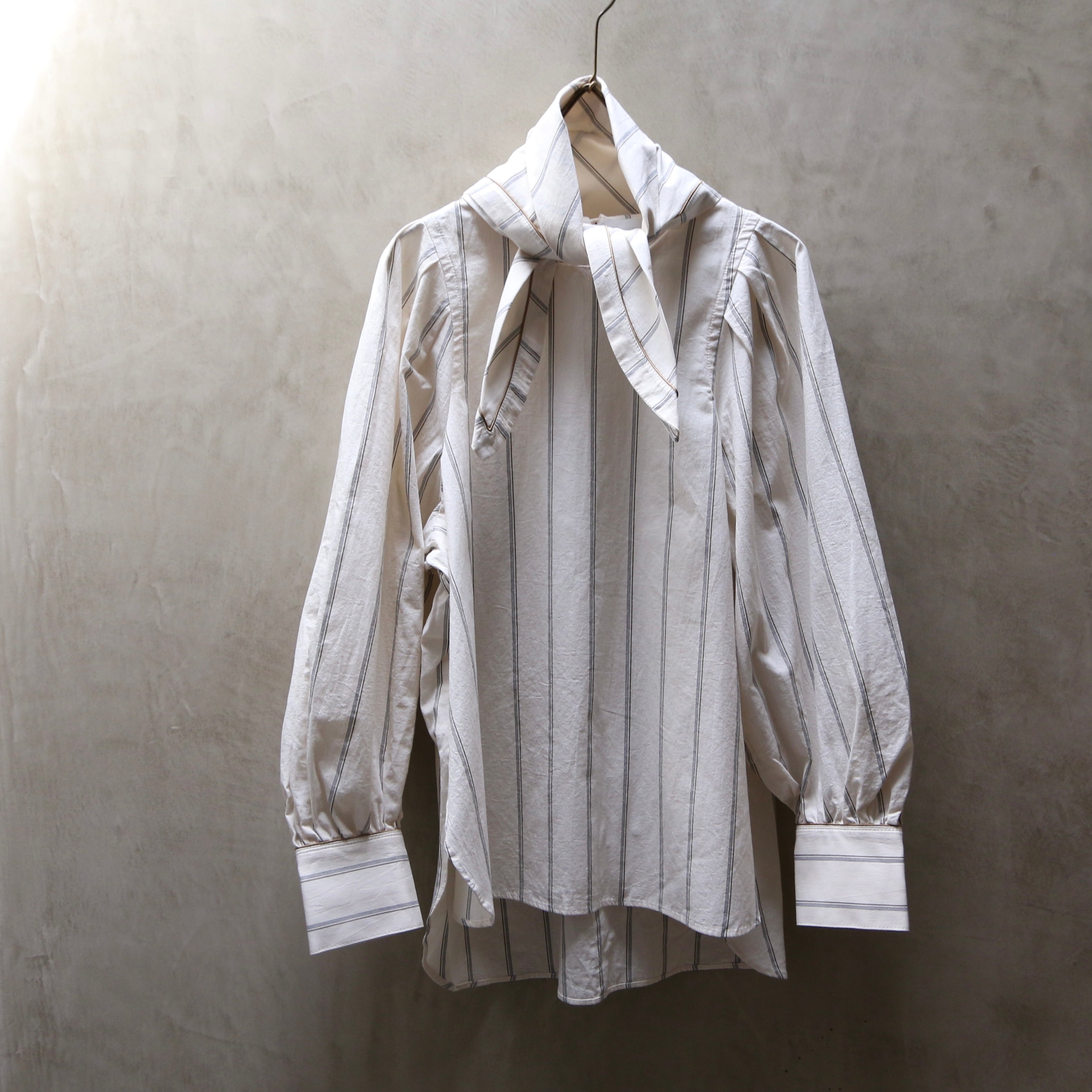 ASEEDONCLOUD/アシードンクラウド Zephyros scarf tunic off white #222605
