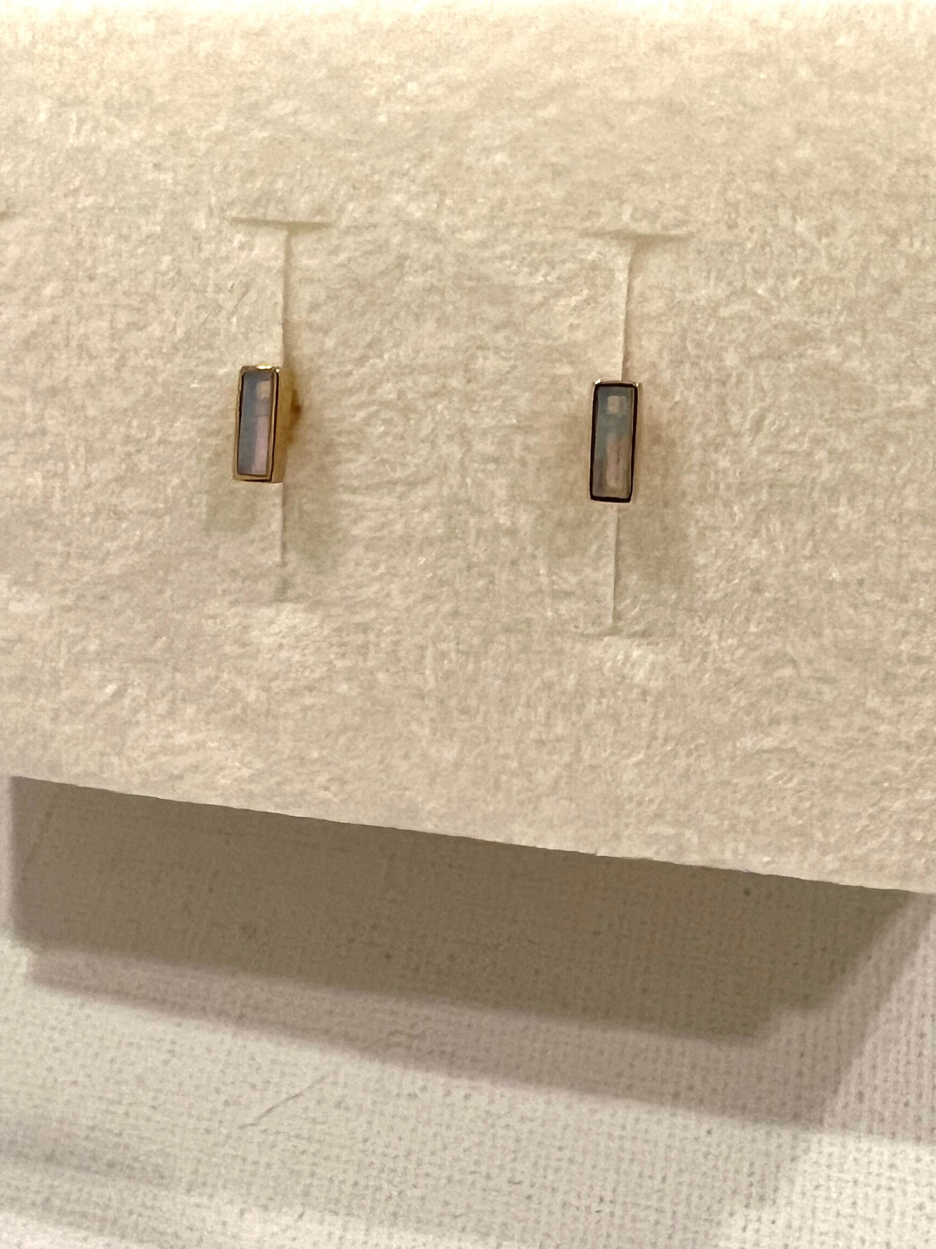 sowi オーロラ・オパール・スタッドピアス【K10YG】 | sherbet