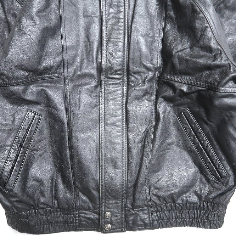 フランス製 レザージャケット 古着 古着 90年代 EXPRESSIONS 本革 レザージャケット ブルゾン