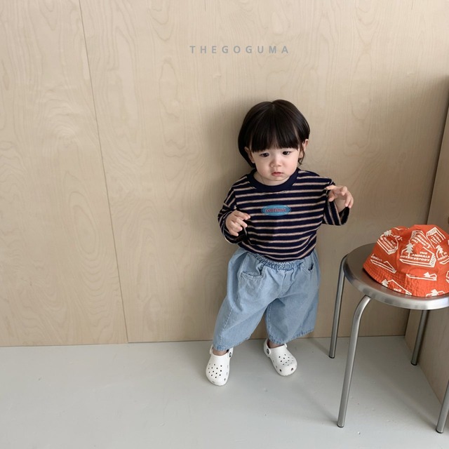 【即納】Continue Striped T-shirt