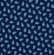 Cravatta 3 pieghe in Seta Microfantasia Blu e Celeste - TA039N