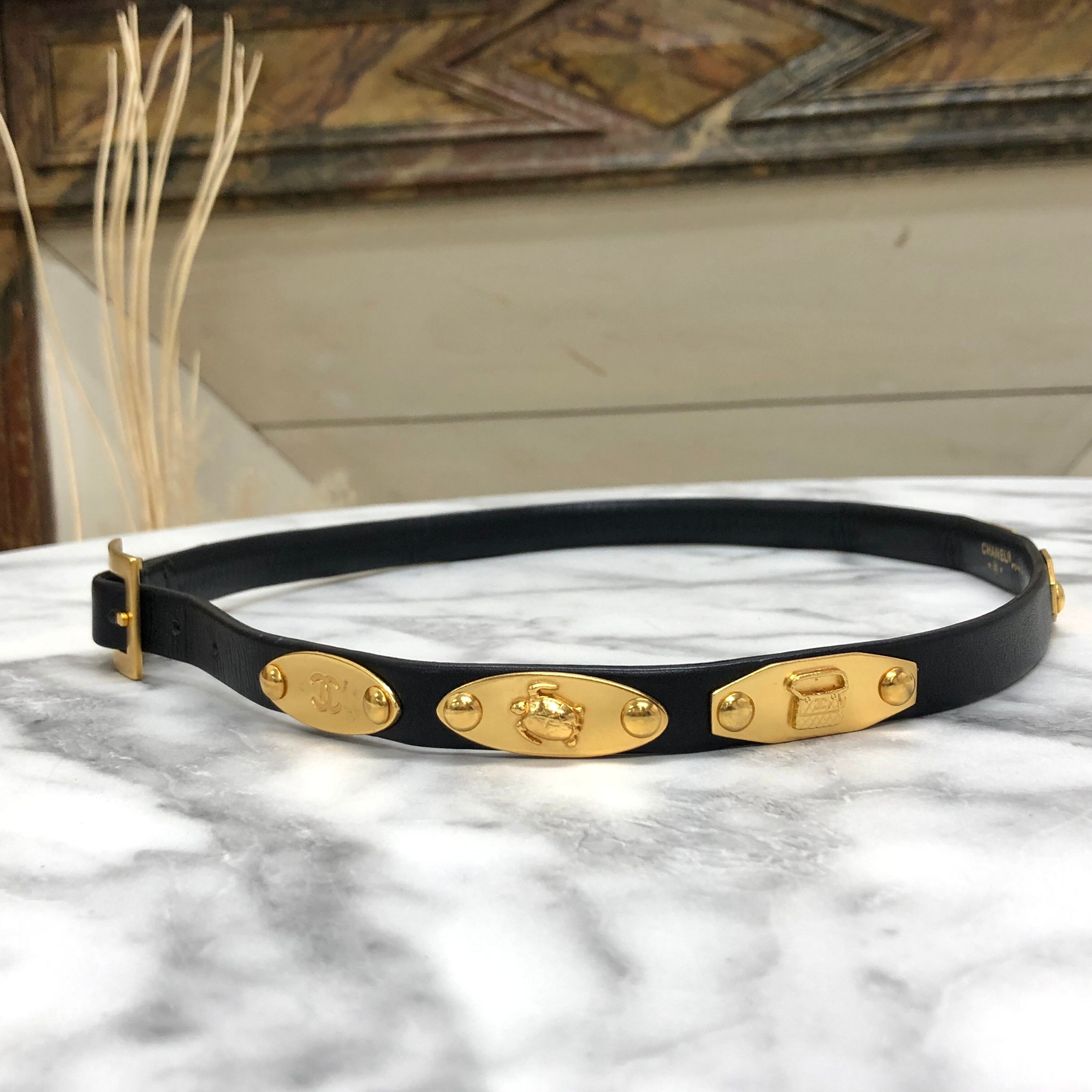 CHANEL シャネル ココマーク マトラッセ カメリア レザー ベルト