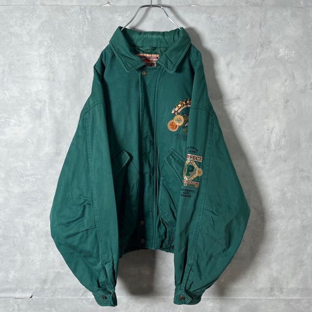 #6869 «special» "SWOOPLEX" embroidery design short blouson jacket