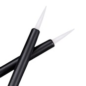 KOLAMOON 100本 使い捨て 筆 プラモ用塗装筆 模型 ブラシ ペイント 溶きパテ セメント 接着剤 プラモデル フィギュア 塗装筆 大容量 (細筆)