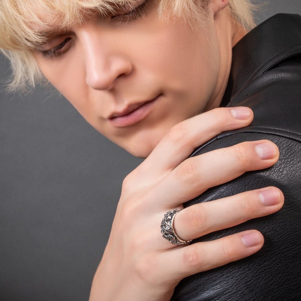 マルチモチーフリング AKR0072 multi motif ring シルバーアクセサリー