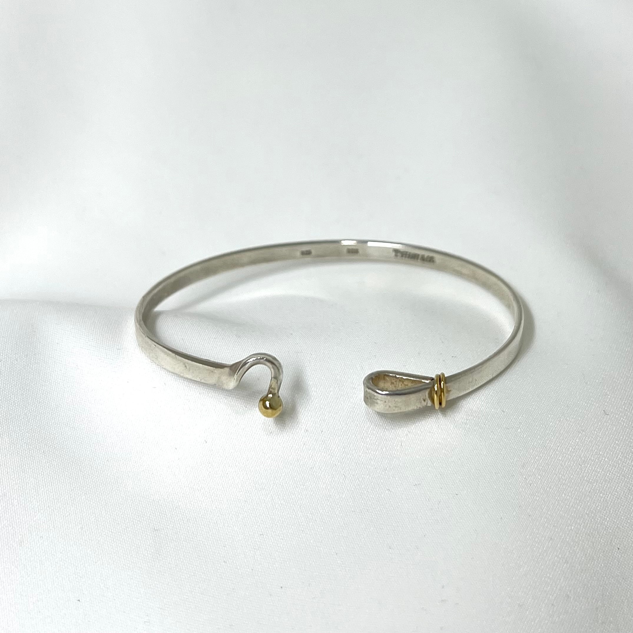 Tiffany&Co. ティファニー フックアンドアイ バングル シルバー925 K18 