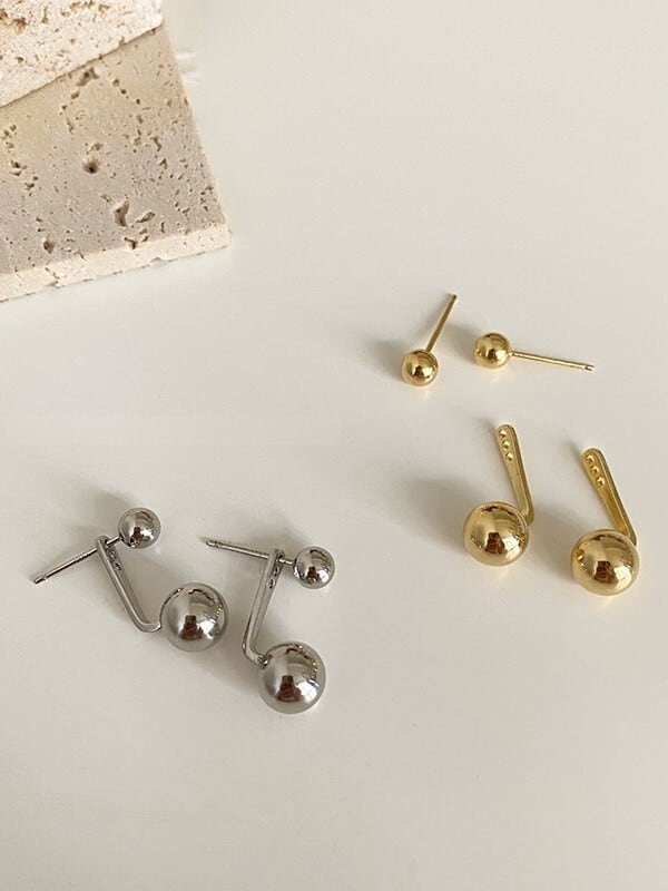 Metal ball pieces（メタルボールピアス）b-659 | konotoki