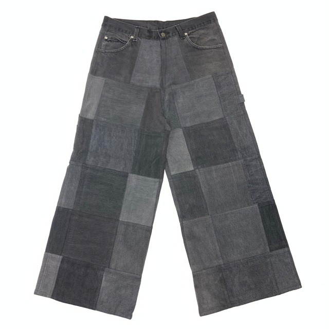 6401  リメイクデニム 再構築 バギーパンツ ペインターパンツ W34