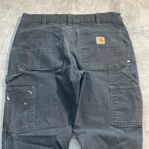 20s ブラック ダブルニー Carhartt 103334BLK 32×32 詳細写真14