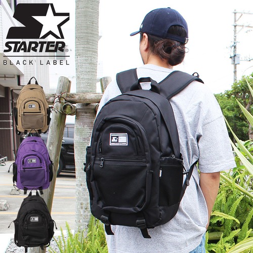 【st-db002】STARTER BLACK LABEL (スターターブラックレーベル) メッシュポケット BACK PACK リュック ST-DB002 バックパック 大容量