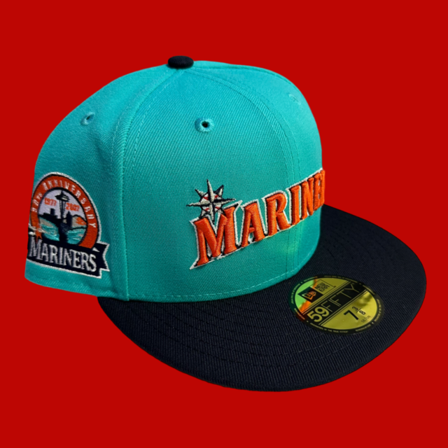 Seattle Mariners 30th Anniversary New Era 59Fifty Fitted / Teal,Navy (Gray Brim)