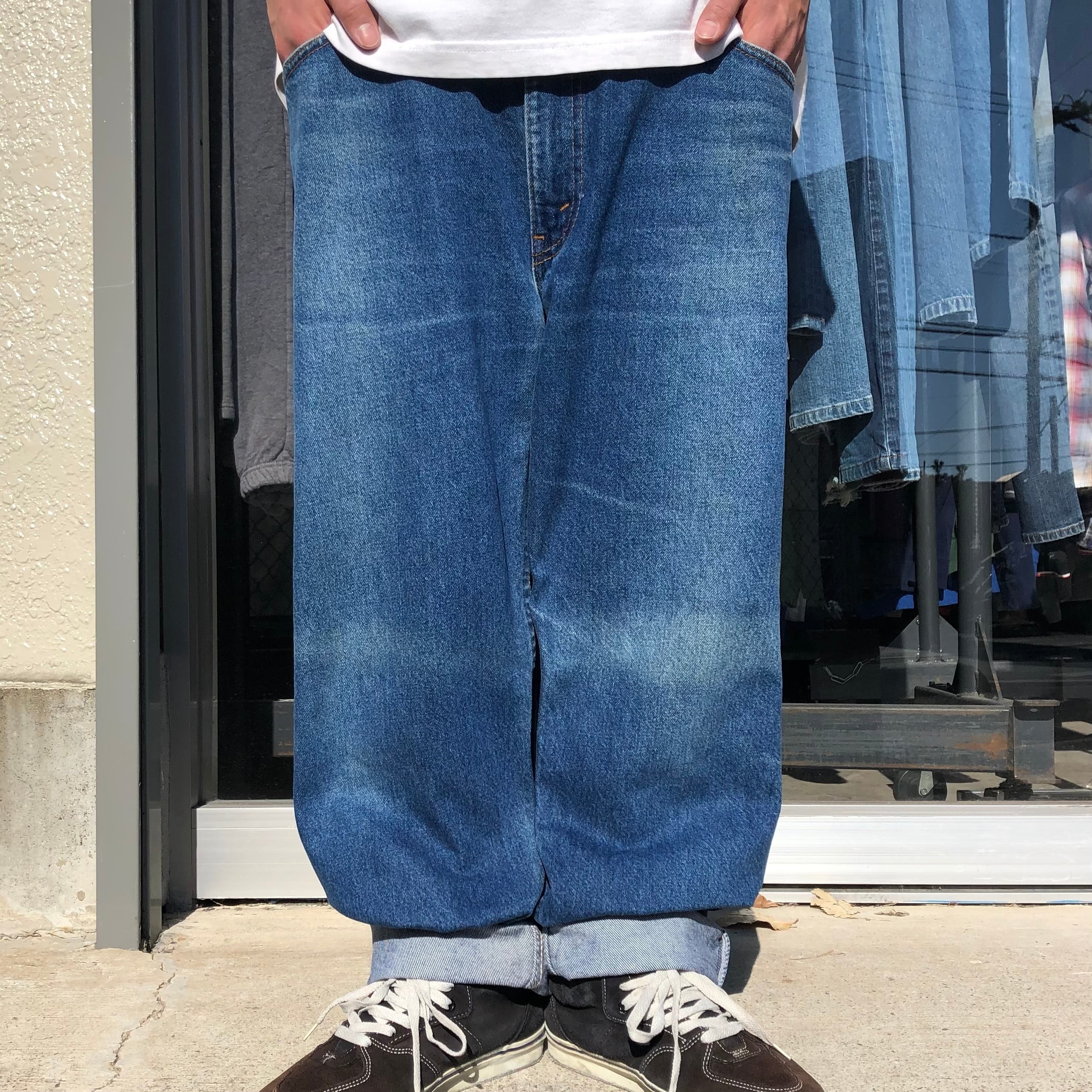 US古着 Levi's 505 デニム ブラック W38×L32 ワイド-