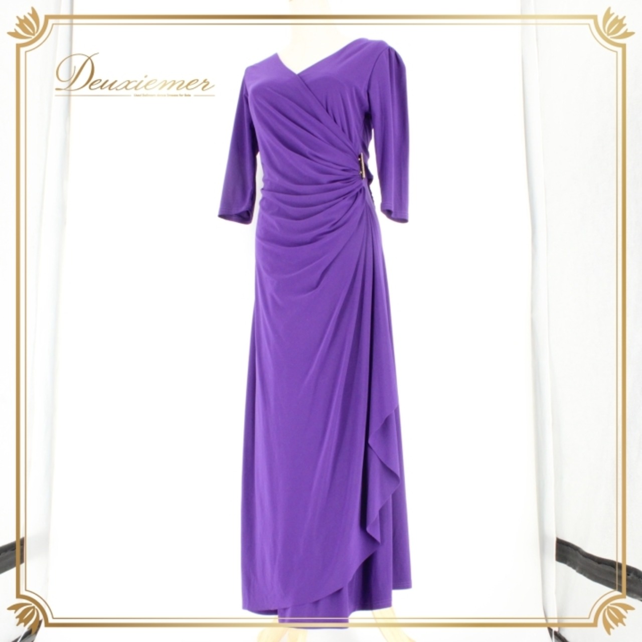 社交ダンス 衣装 スタンダード ドレス ワンピース レッスンウェア パーティドレス ICHIOKU イチオク パープル系 紫 無地 フォーマル 伸縮性 舞台映え おしゃれ 大人用 ドレスアップ カジュアル 長袖 シンプル 美ライン 記念日 パーティー用 ファッション レディース 体型カバー 着心地抜群 ロングドレス エレガント デザイン 競技用 ダンスウェア