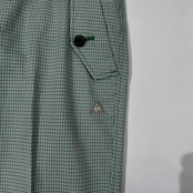 le coq sportif GOLF ルコック スポルティフ ゴルフ 千鳥格子 チェック柄 スラックスパンツ ポケット付き 胴囲76 /グリーン系
