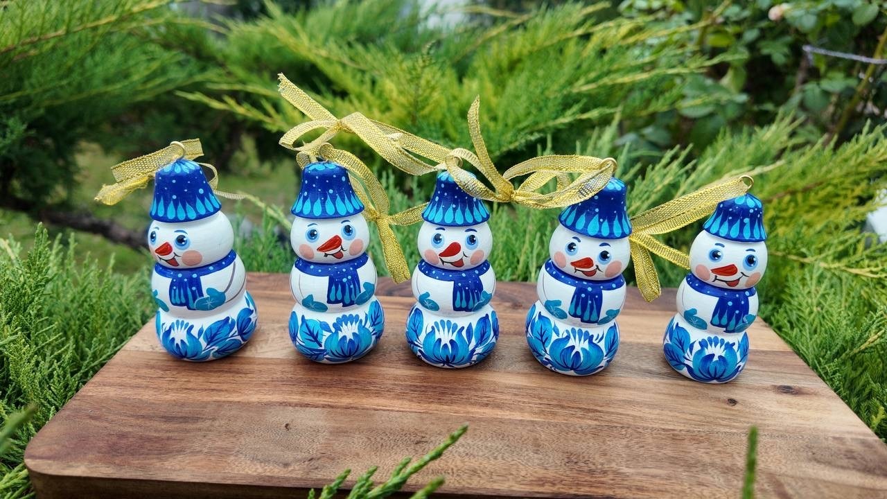 クリスマスデコレーション　スノーマン1点のみ（ティモシェンコ作） - 7