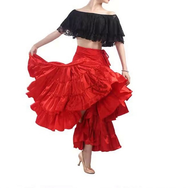 パソドブレ　フラメンコスタイル・ステージスカート　ds0761