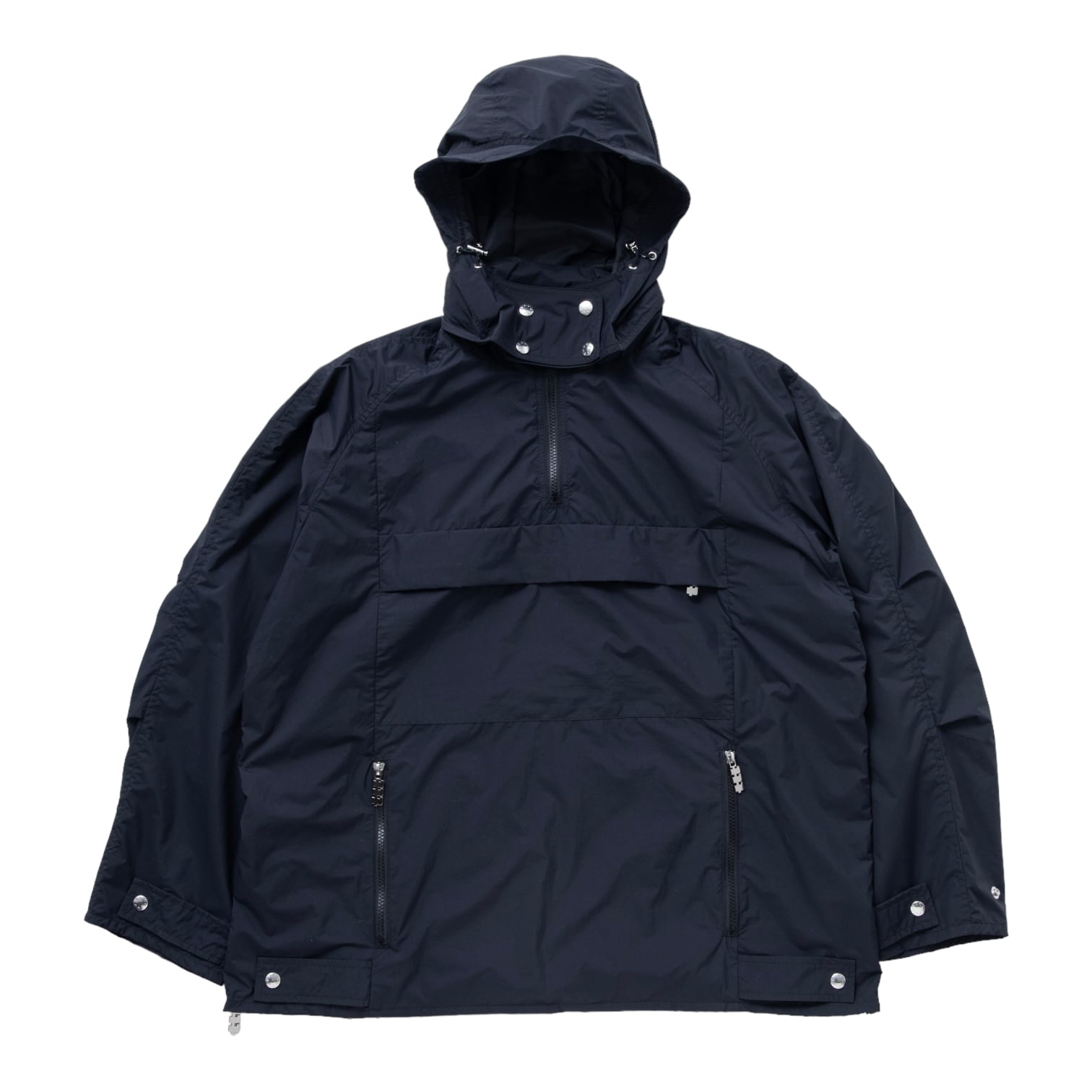 【TTT MSW】Nylon anorak hoodie jacket(BLACK)〈送料無料〉 | STORY powered by BASE