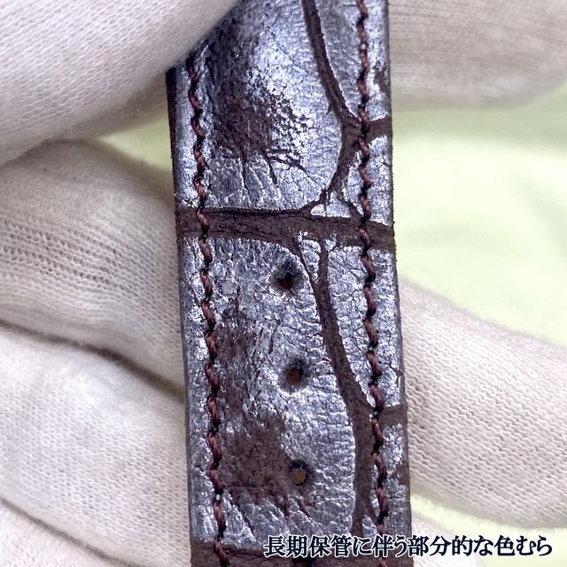 【訳あり品／展示品／小傷変色あり】本数限定特価 レクタンギュラー|プラチナホーニングレザー(シルバーブラウン)