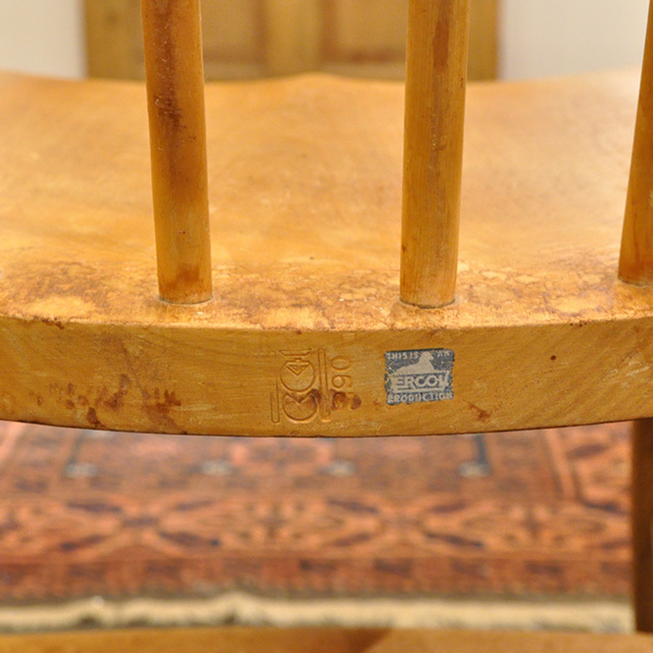 40's Old Ercol Hoopback Chair / オールド アーコール フープバック チェア / 1911-0244