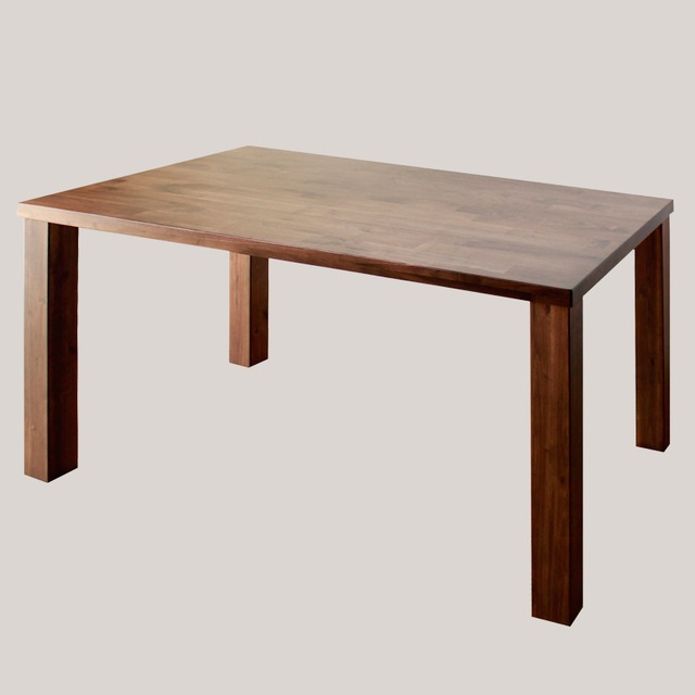 ダイニングテーブル 食卓テーブル テーブル 135幅 ブラウン ウォールナット おしゃれ 北欧 モダン skm-0007