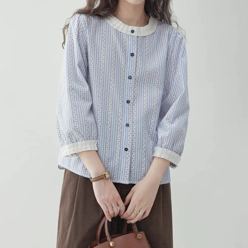 プリントボタンダウンシャツ M1063