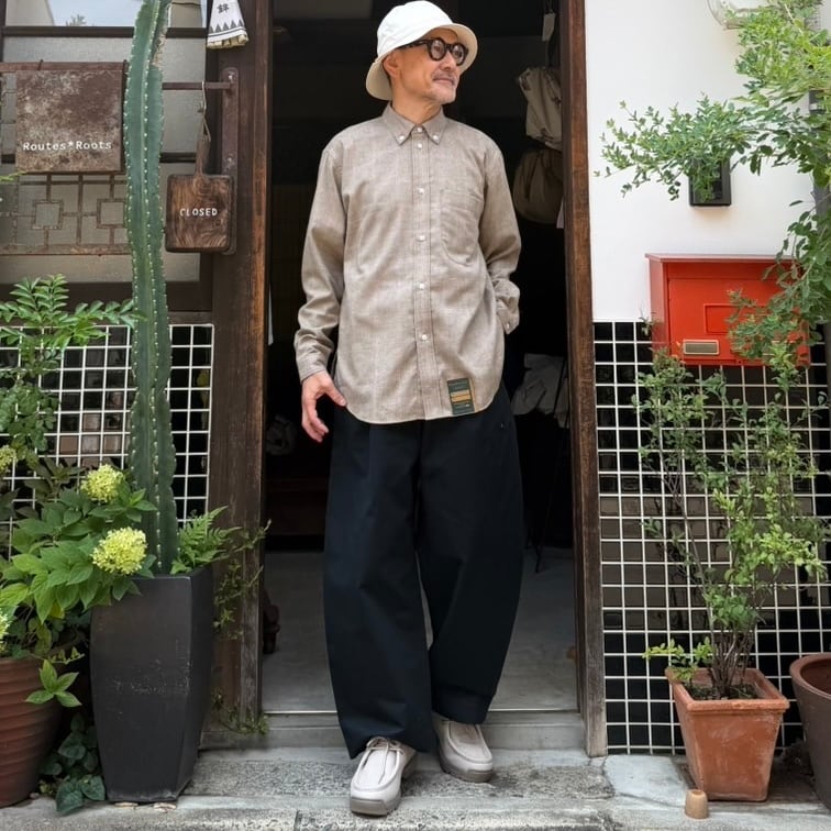ASEEDONCLOUD アシードンクラウド HW basic shirt/ ハンドベーカー ベーシック シャツ #262608 GRAY