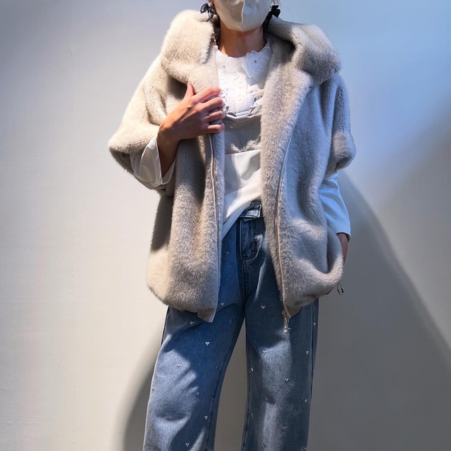 エイミーロウ  Eimee Law ミンクファーフーディードロストベスト