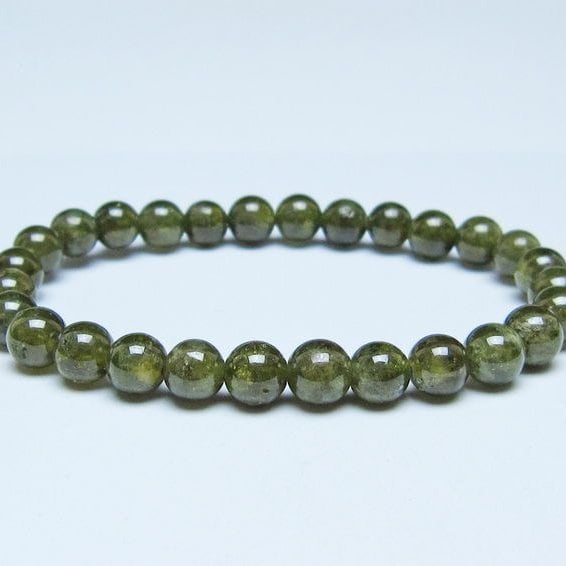 ツァボライト ブレスレット 7mm 一点物 メール便可 111-49801