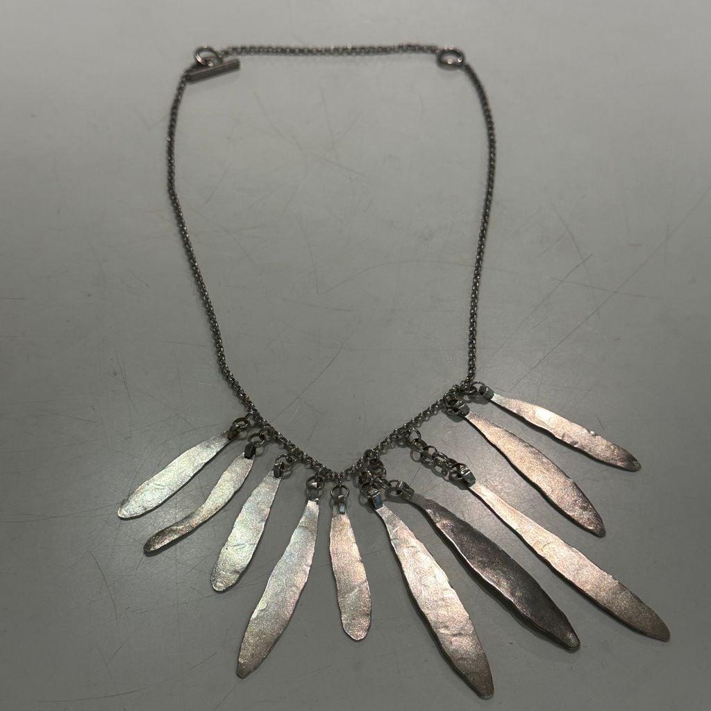 JIL SANDER フェザーネックレス シルバー 925 イタリア製 イーグル
