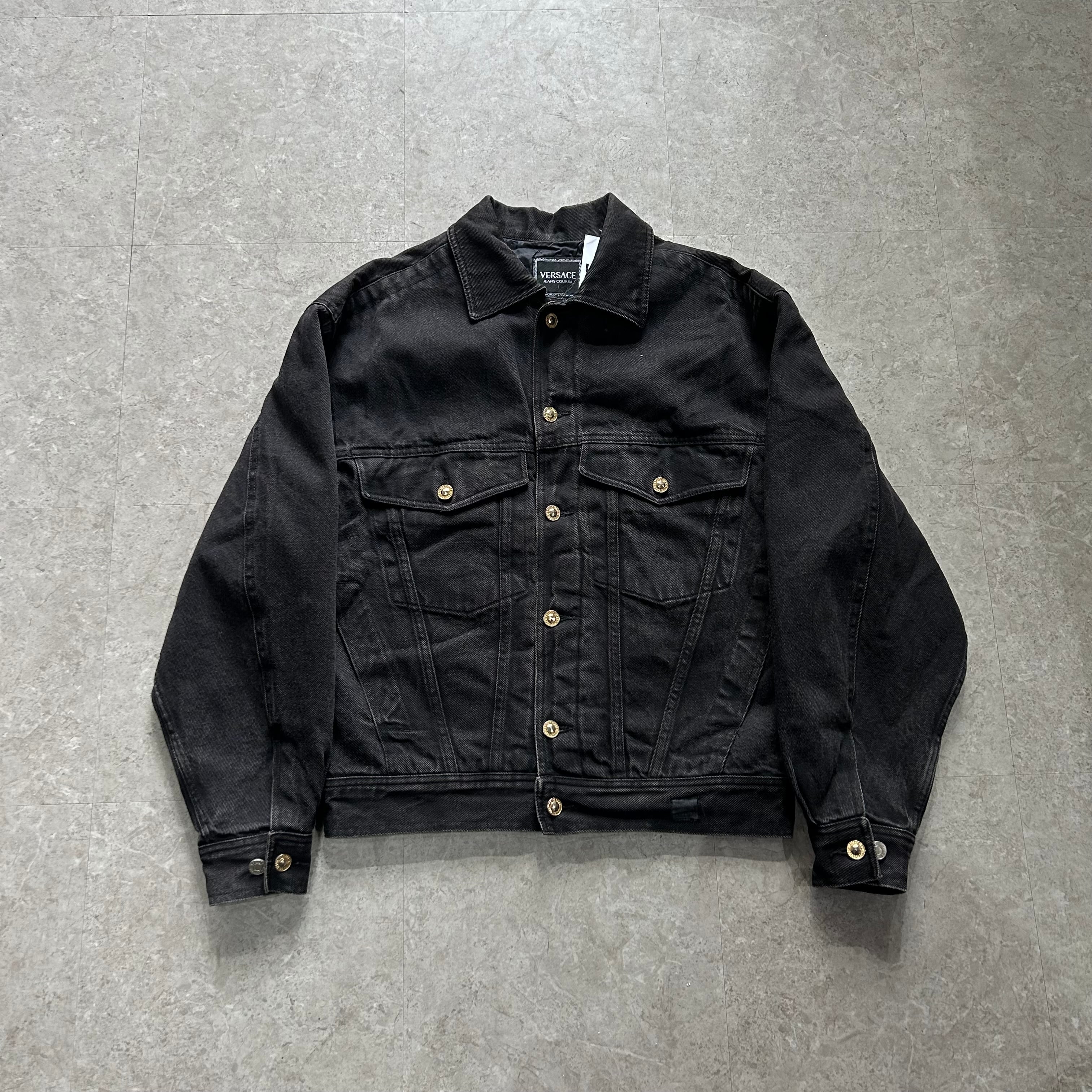 90s〜 VERSACE JEANS COUTURE black denim jacket【仙台店】