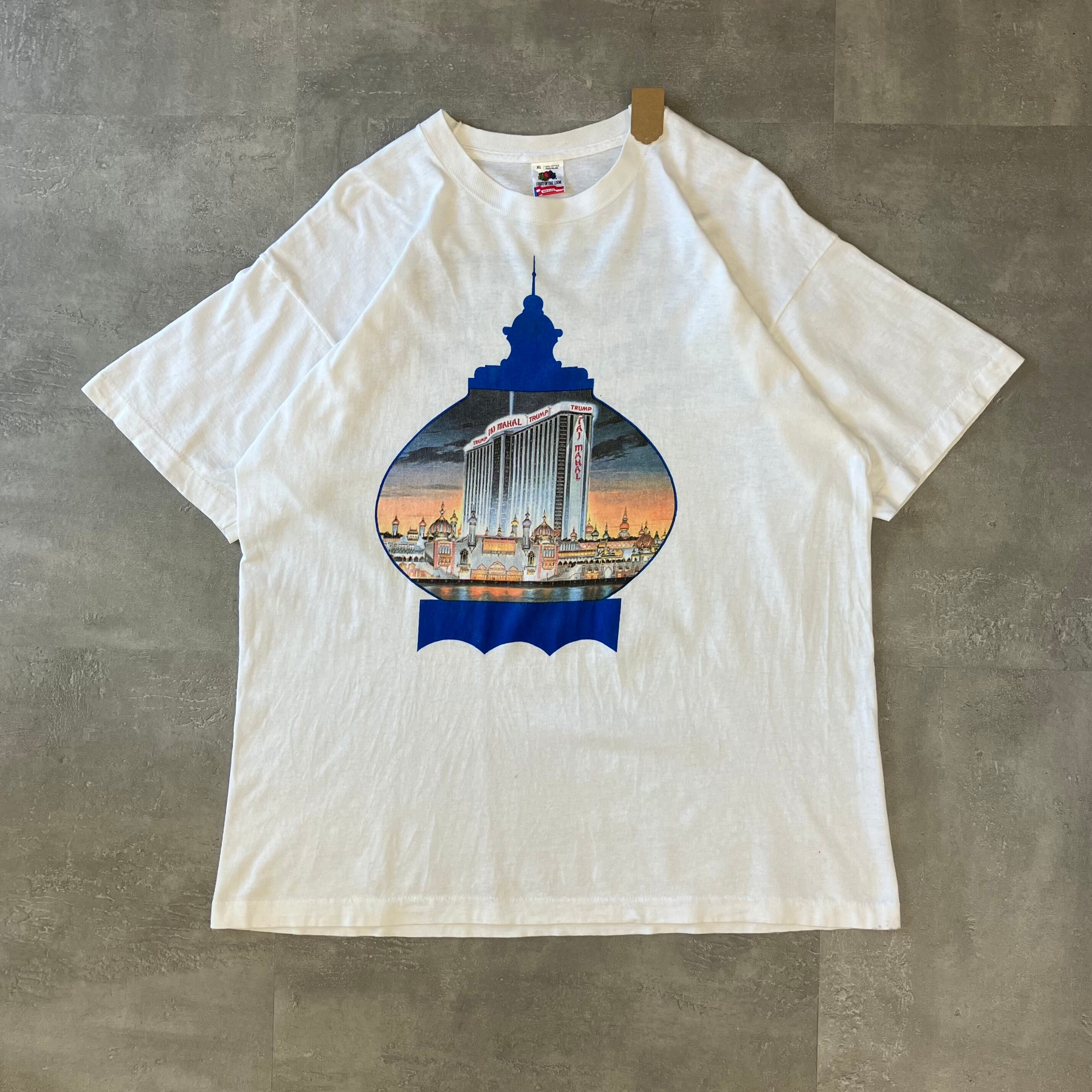 FRUIT OF THE ROOM フルーツオブザルーム 90s usa製 "TRUMP TAJ MAHAL" プリントTシャツ 両面プリント XL No.2992