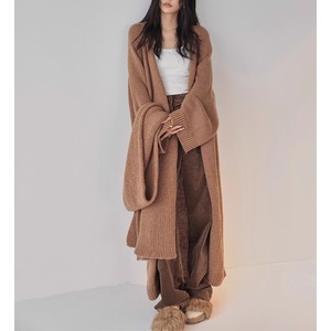 Long Mohair Knit Cardigan(SN080)