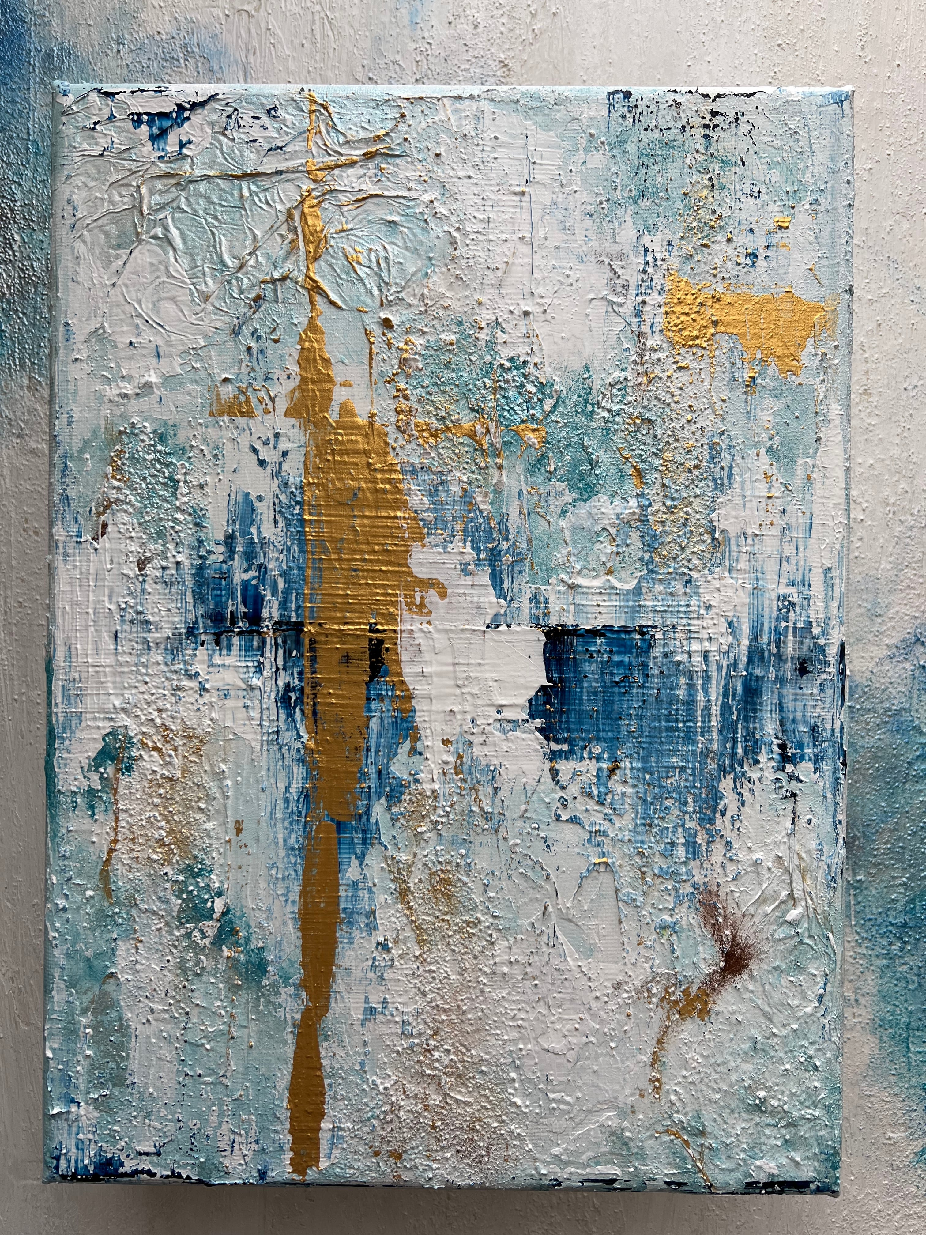 原画/抽象画/モダンアート/現代アート/インテリア/アクリル画 DUSK 海  