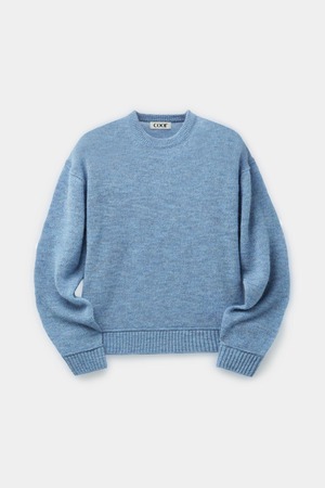 [COOR] Mixed Slub Crewneck Sweater (Blue) 正規品 韓国ブランド 韓国通販 韓国代行 韓国ファッション クール クーア クアー COOR 日本 店舗