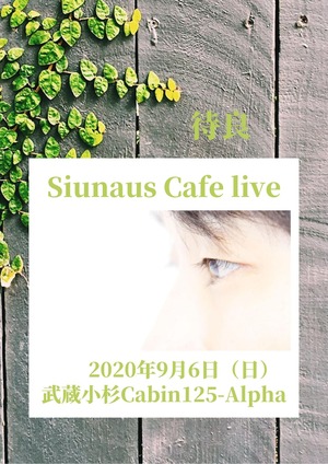 ライブDVD2枚組「Suinaus Cafe Live」2020/9/６武蔵小杉Cabin125-Alpha